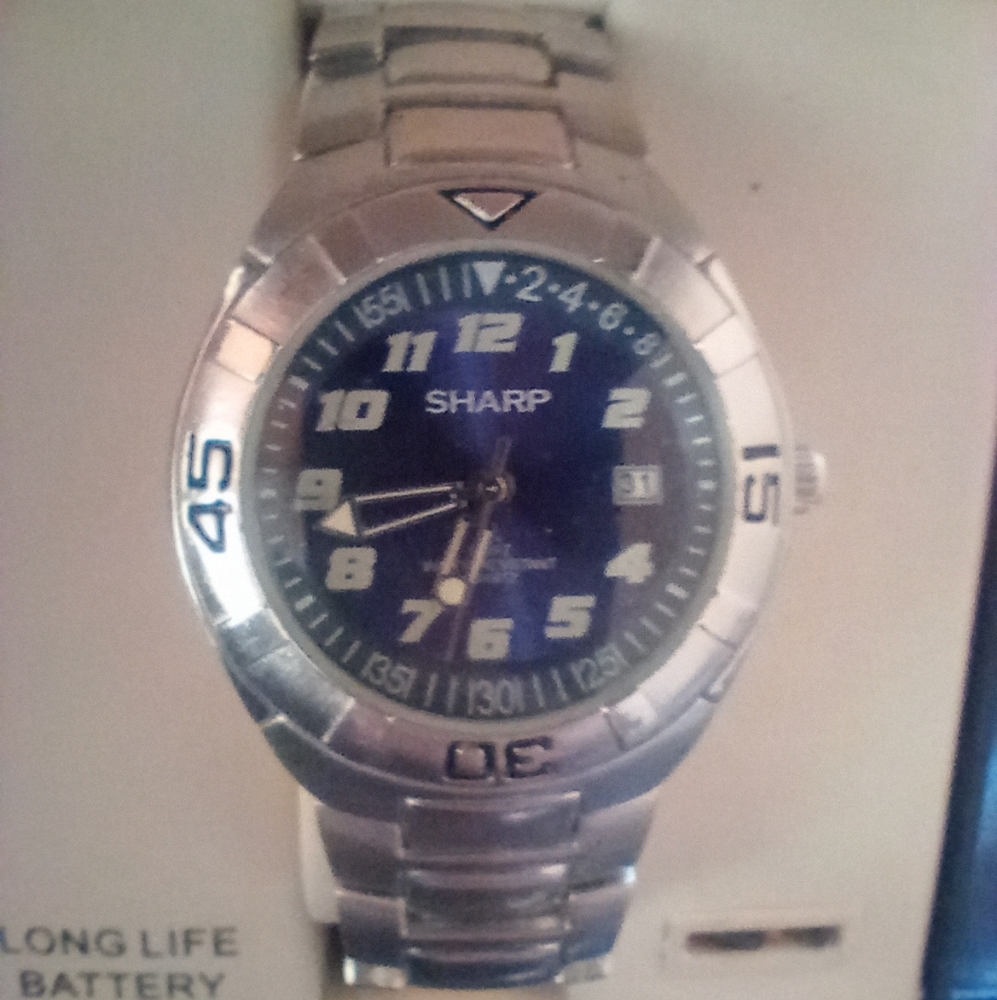 Men's Sharp Blue WR100' All Occasion Date Watch